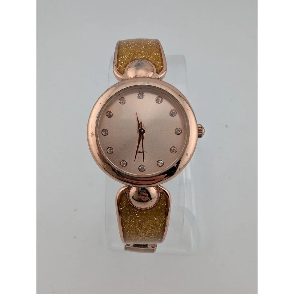 Avon Pretty As A Diamond Rose Gold Bangle Watch 27mm‎ Case- New Battery